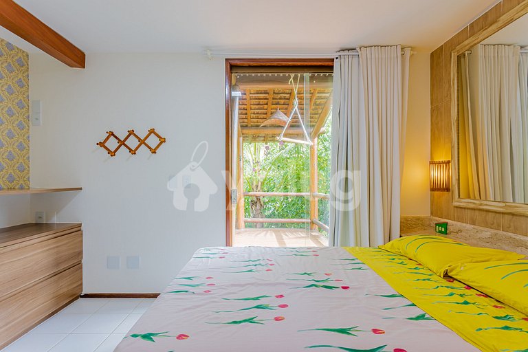 Hermoso Bungalow Dúplex 2 Suites Pé na Areia, Itacimirim