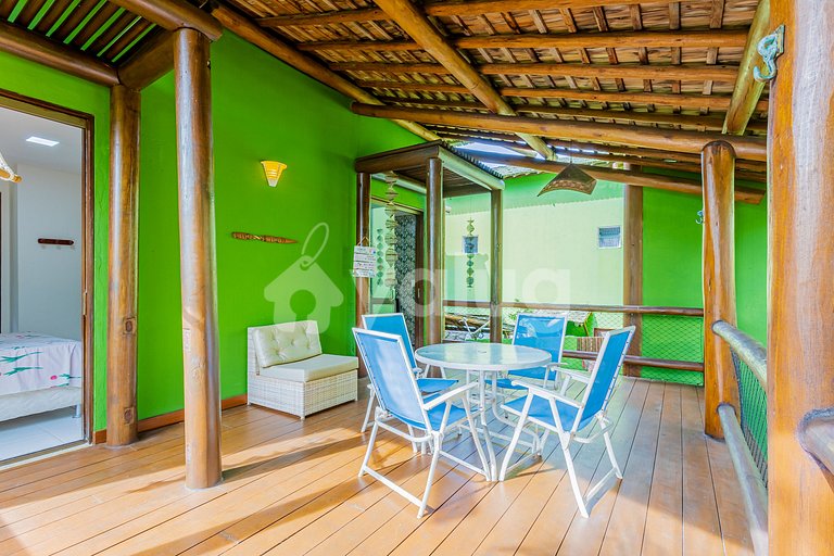 Hermoso Bungalow Dúplex 2 Suites Pé na Areia, Itacimirim