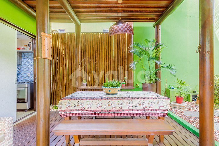 Hermoso Bungalow Dúplex 2 Suites Pé na Areia, Itacimirim