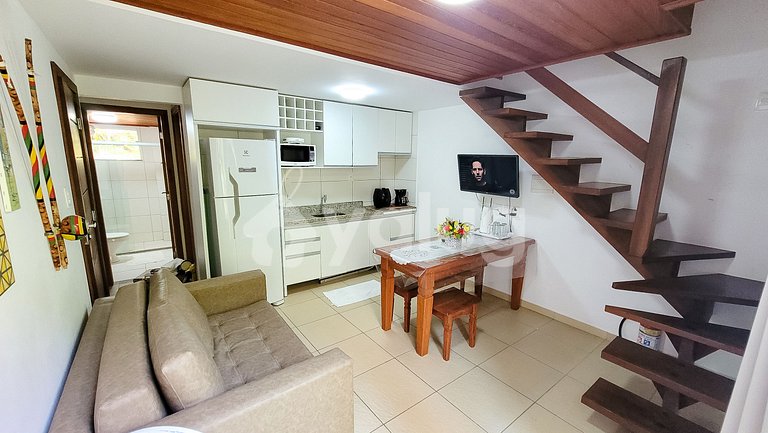 Lindo apartamento pé na areia - Morro de São Paulo