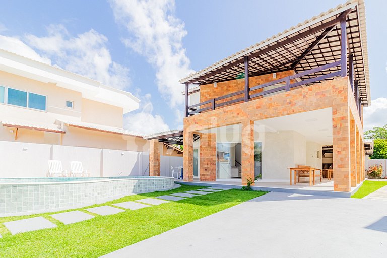 Maravilhosa Casa 5/4 em Guarajuba a 200m da Praia