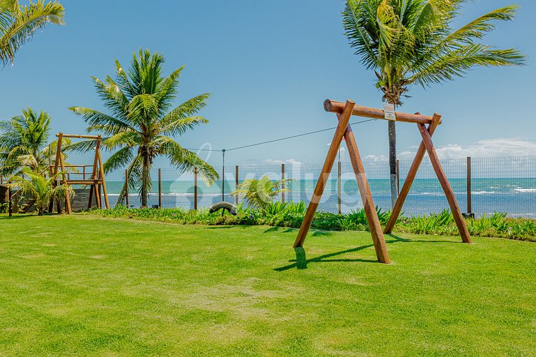 Maravilhoso apartamento 3 suítes pé na areia - Itacimirim