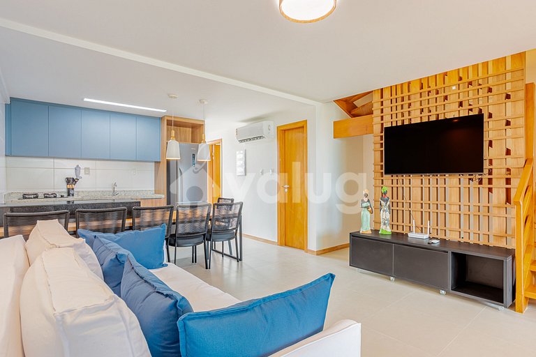 Maravilloso apartamento con 3 suites en la arena- Itacimirim