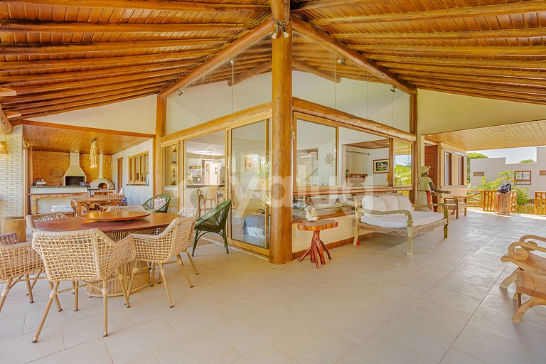 Spectacular house with 5 suites on the sand - Guarajuba