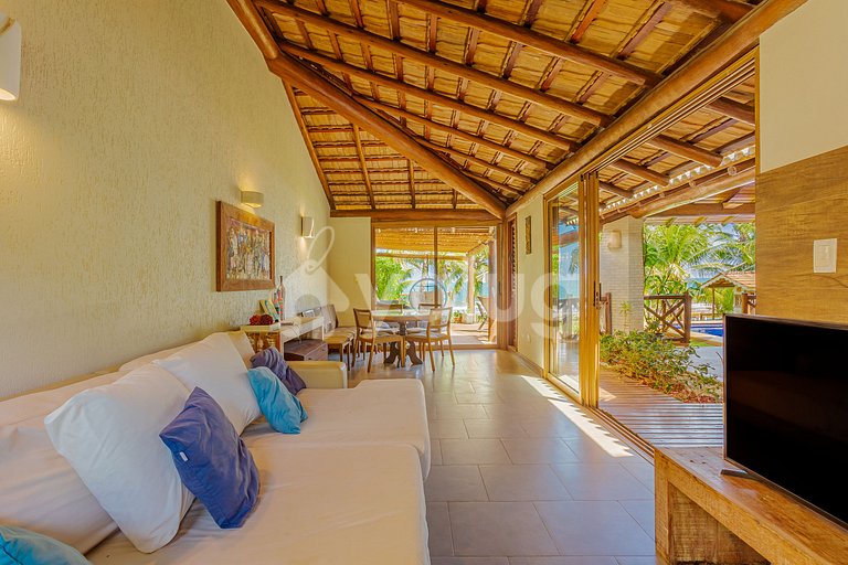 Spectacular house with 5 suites on the sand - Guarajuba