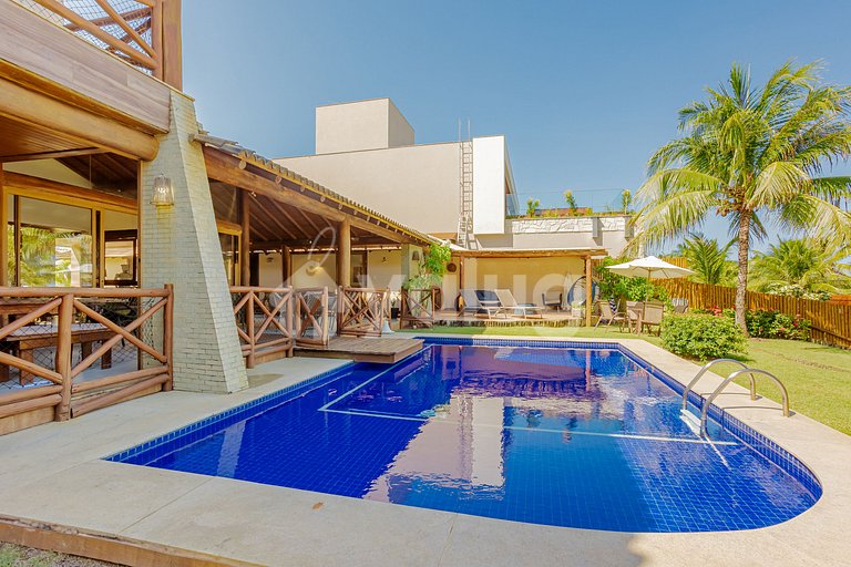 Spectacular house with 5 suites on the sand - Guarajuba